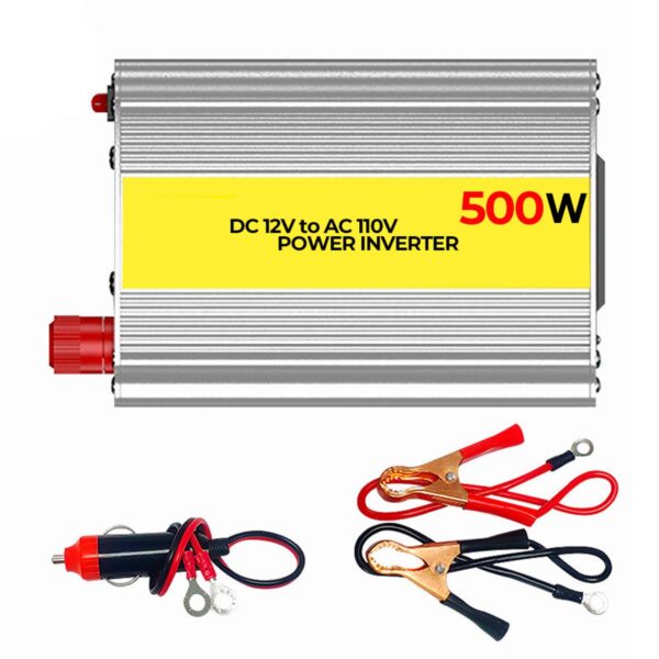 Inversor De Corriente Para Autos 12V - 500W Con Puerto USB y Casero