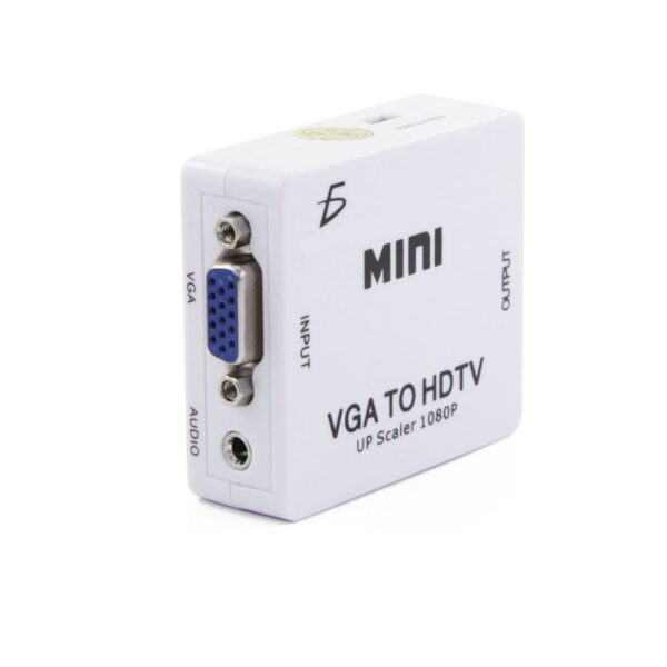 Mini Convertidor Adaptador De Señal VGA a HDMI 1080p Con Audio