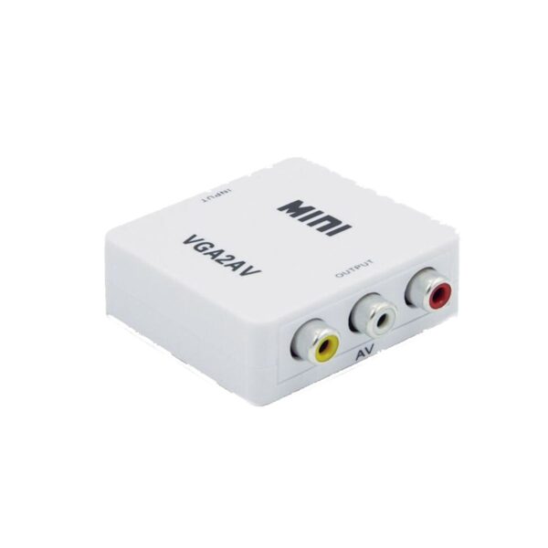 Adaptador Convertidor de VGA Con Audio A RCA