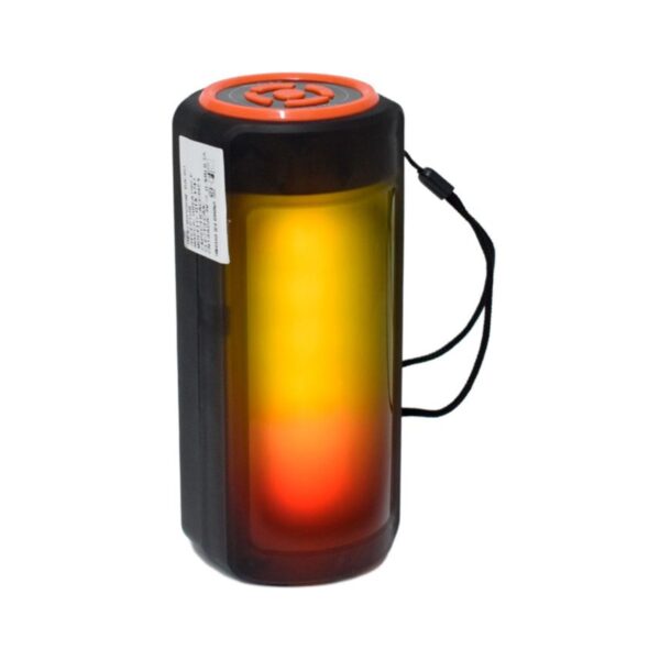 Bocina Bluetooth Portátil con Luces Tipo Flama