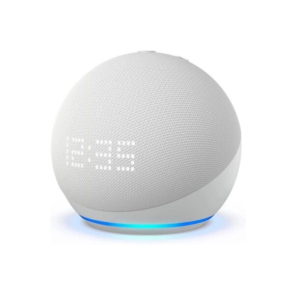 Amazon Echo Dot con Reloj 4a Generacion Blanca