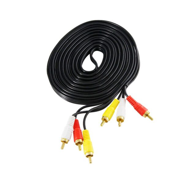 Cable Rca Macho a Macho 1.5 Metros Audio Estéreo y Video