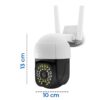 Camara IP WIFI Uso Interior o Exterior 3mpx Audio 2 Vías PTZ Compatible con Android o Iphone