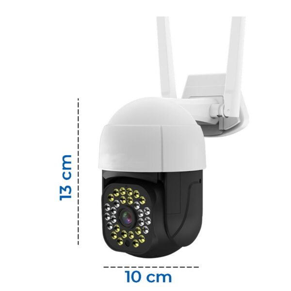 Camara IP WIFI Uso Interior o Exterior 3mpx Audio 2 Vías PTZ Compatible con Android o Iphone