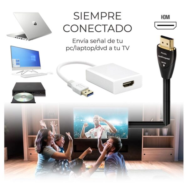 Convertidor Adaptador USB 3.0 A Hdmi Full Hd 1080P