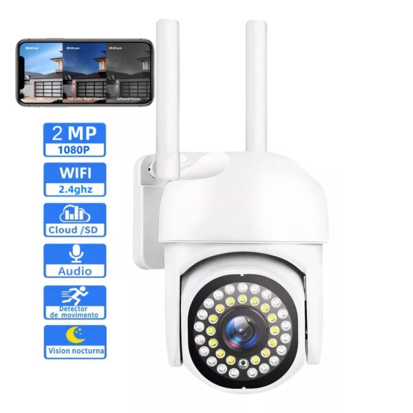 Camara de Seguridad WIFI Uso Exterior  36 Leds 2mpx