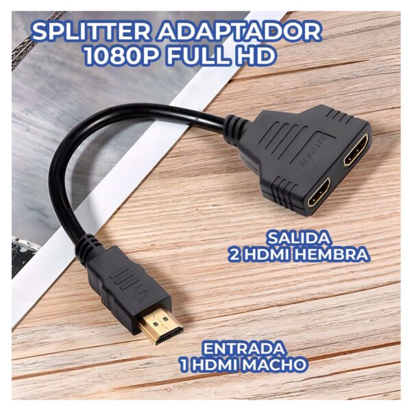 Cable Splitter de 1 HDMI a 2 HDMI