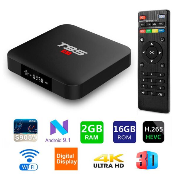 Smart TV BOX Android WIFI 2.4g + 5g 2/16gb