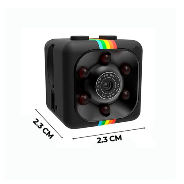 Mini Camara Discreta Vision Nocturna Color Negro REMATE