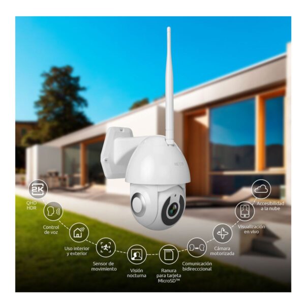 Cámara Inteligente Wi-Fi Motorizada Para Exterior FullHD Compatible Alexa Google