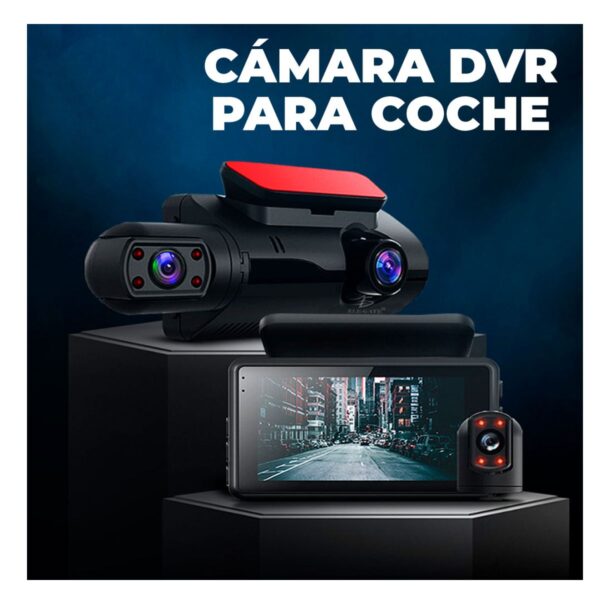 Camara Dashcam Para Autos Doble Lente Grabacion Frontal e Interna 1080p + 480p