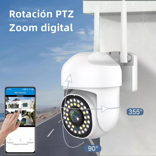Camara de Seguridad WIFI Uso Exterior  36 Leds 2mpx