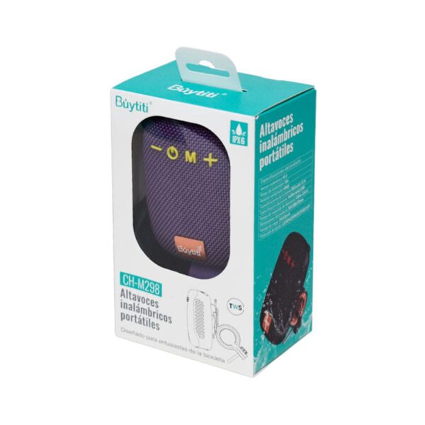 Bocina Bluetooth Portátil Antisalpicaduras Para Bici o Moto