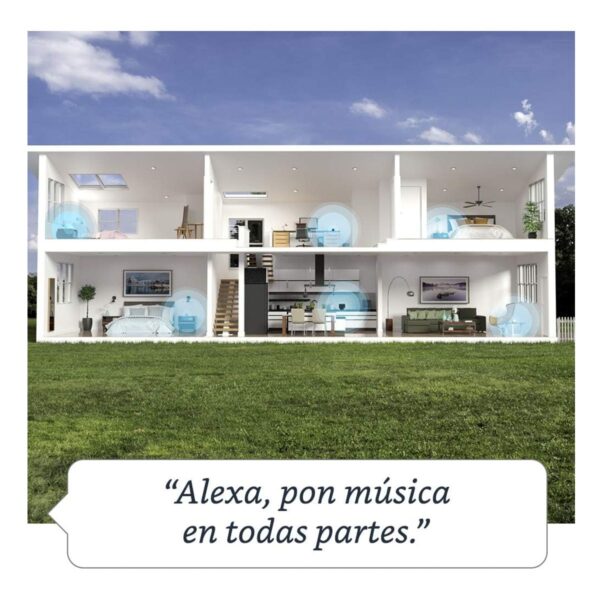 Amazon Echo Dot con Reloj 4a Generacion Blanca