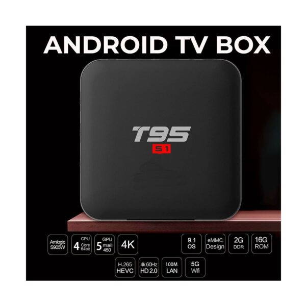 Smart TV BOX Android WIFI 2.4g + 5g 2/16gb