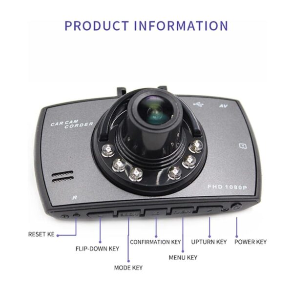 Camara Dashcam Para Autos Grabacion HD Frontal y Pantalla