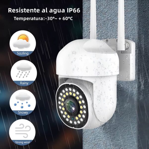 Camara de Seguridad WIFI Uso Exterior  36 Leds 2mpx