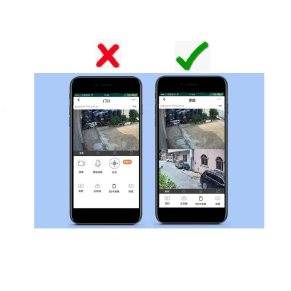 Camara De Seguridad Doble Lente HD 1080p WIFI PTZ 360 grados Android Iphone