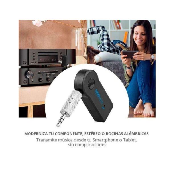 Receptor de Audio Bluetooth Recargable con Funcion Manos Libres