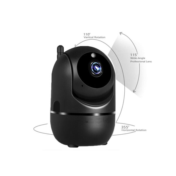 Camara De Seguridad WIFI 2.4 Y 5g 1080p Compatible Con Alexa Google Negro