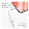Adaptador de Audio Lightning o USB Tipo C a Auxiliar 3.5mm