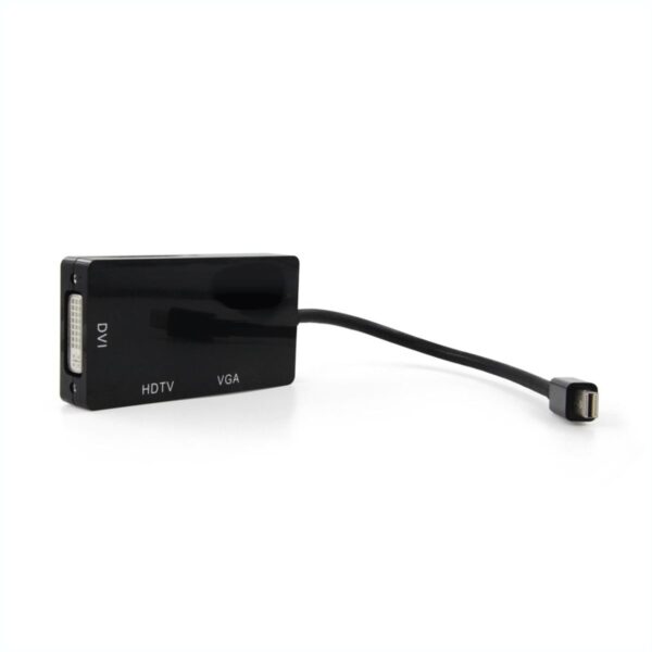 Adaptador Mini DisplayPort 3 en 1 a HDMI, VGA y DVI Compatible con Mac