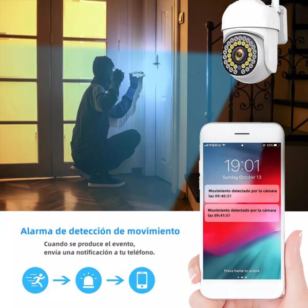 Camara de Seguridad WIFI Uso Exterior  36 Leds 2mpx