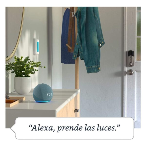 Amazon Echo Dot con Reloj 4a Generacion Blanca