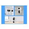 Camara De Seguridad Doble Lente HD 1080p WIFI PTZ 360 grados Android Iphone