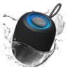 Bocina Bluetooth con Luz LED  Antisalpicaduras Diseño Portátil y Conectividad Total