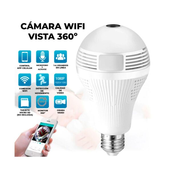 Camara Tipo Foco WIFI Vision Ojo de Pex