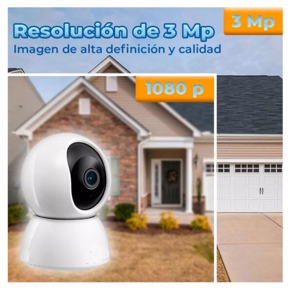 Cámara de Seguridad WIFI 2.4 GHz Chowha 3 Mpx Giratoria Compatible con Alexa
