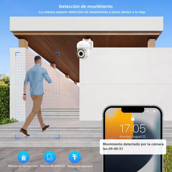 Camara de Seguridad WIFI Uso Exterior  36 Leds 2mpx