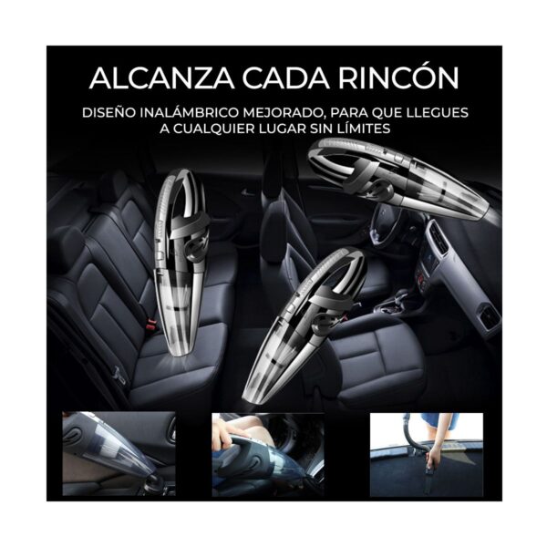 Aspiradora Portátil Recargable Inalámbrica Para Auto Incluye Accesorios