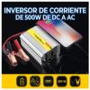 Inversor De Corriente Para Autos 12V - 500W Con Puerto USB y Casero