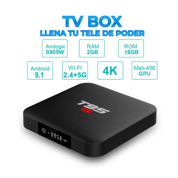 Smart TV BOX Android WIFI 2.4g + 5g 2/16gb