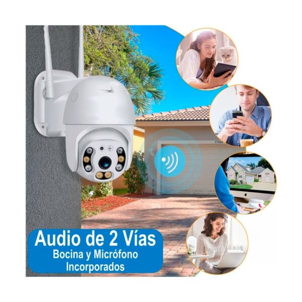 Camara WIFI PTZ Para Exteriores 2mpx FullHD Celular o PC