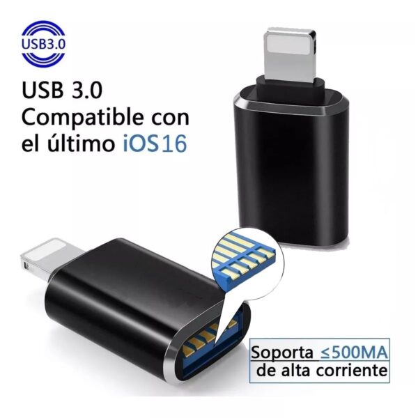 Adaptadores OTG 3.0 para Celular Iphone o Android Tipo C o Lightning