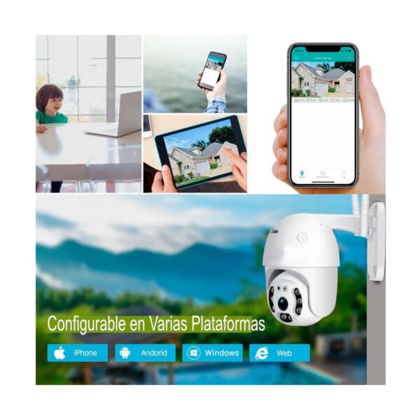 Camara WIFI PTZ Para Exteriores 2mpx FullHD Celular o PC