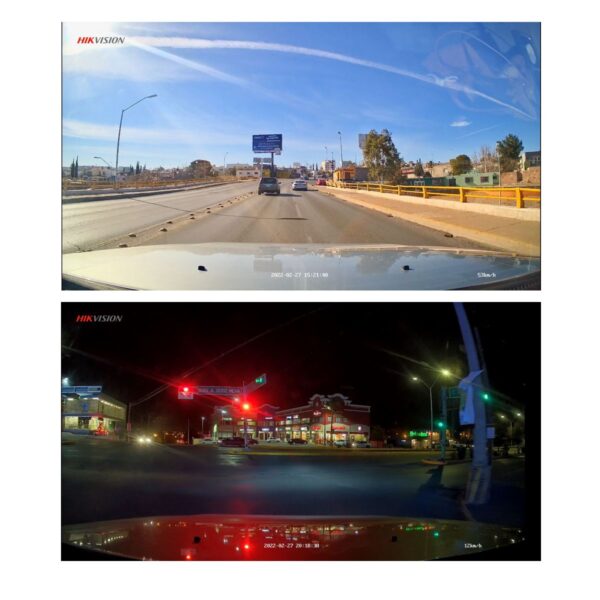 Cámara Dashcam Frontal de 4 Mpx (2K) y Trasera de 2 Mpx (1080p) Pantalla Táctil 3" WiFi G-Sensor Micrófono y Bocina Integrada Micro SD Soporta App Fácil de Instalar