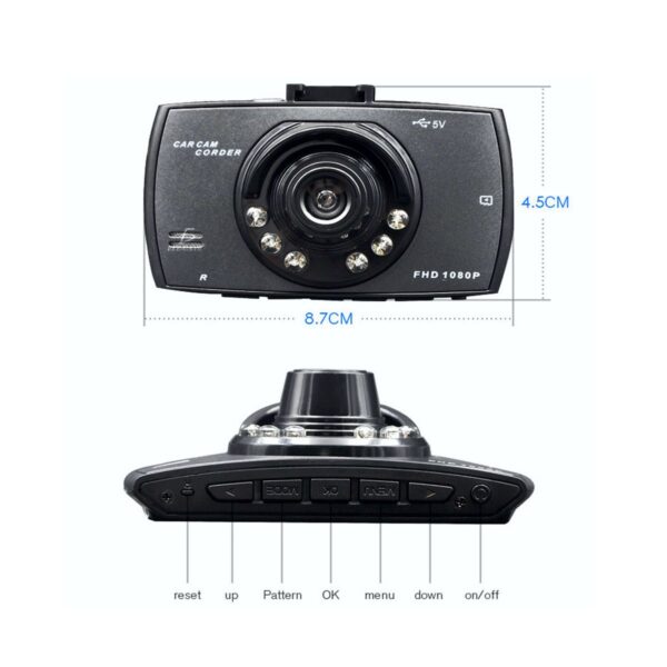 Camara Dashcam Para Autos Grabacion HD Frontal y Pantalla