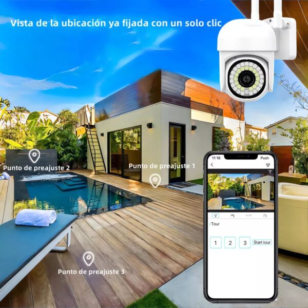 Camara de Seguridad WIFI Uso Exterior  36 Leds 2mpx