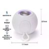 Bocina Bluetooth Portátil Anti salpicaduras Tipo Pod con Luz