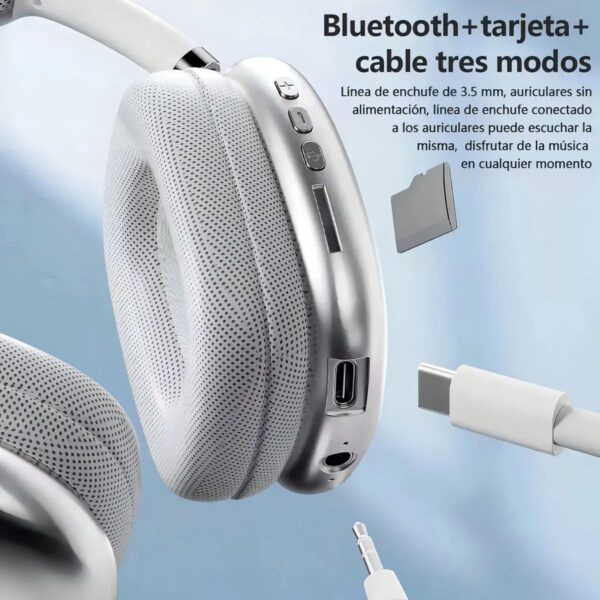 Audifonos Manos Libres Bluetooth Aux FM MicroSD