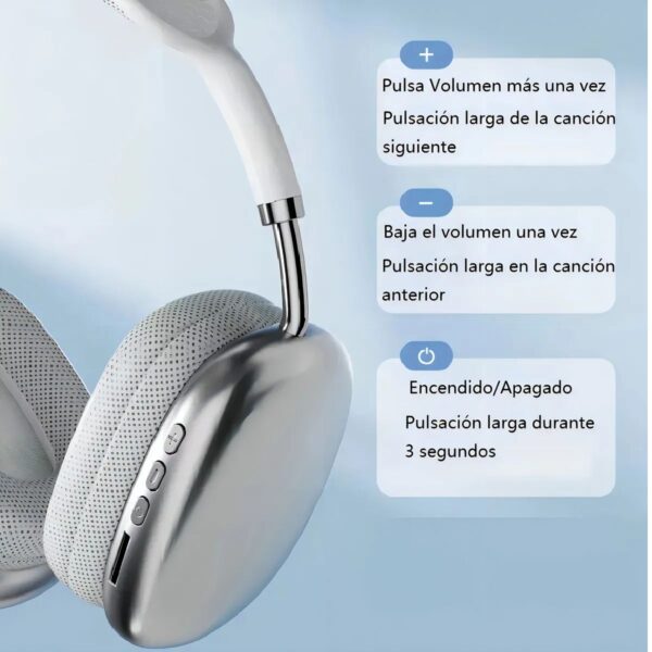 Audifonos Manos Libres Bluetooth Aux FM MicroSD