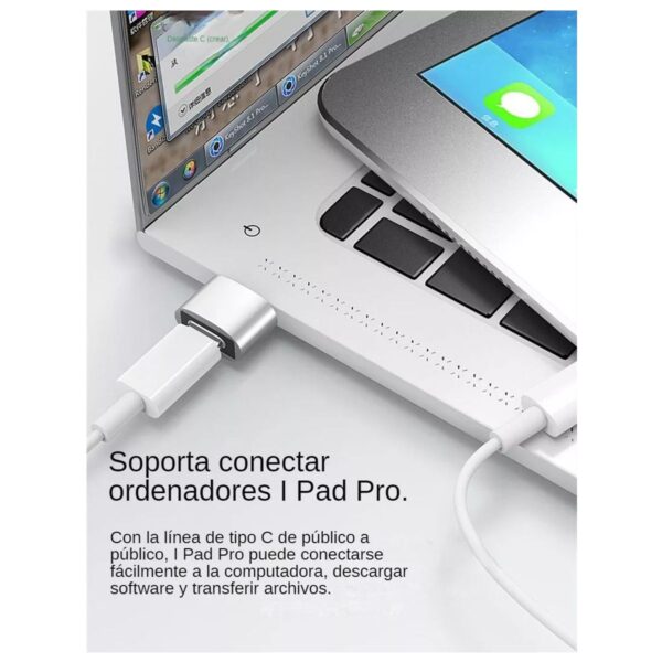 Adaptador OTG de USB Tipo C a USB Tipo A Celular Laptop