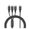 Cable De Carga Rapida 3 En 1 Tipo C A Lightning Microusb Y Tipo C