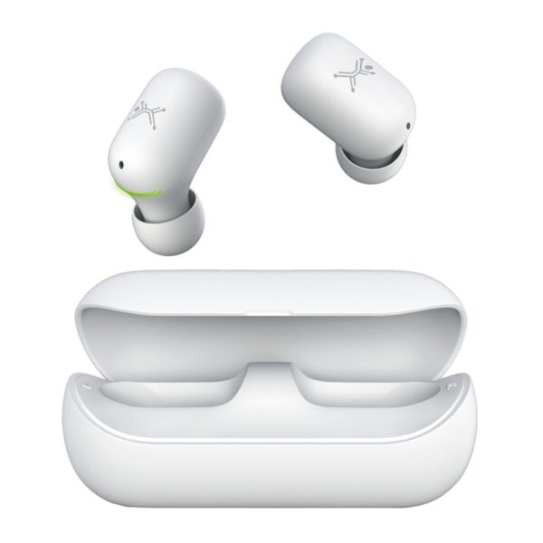 Perfect Choice Audífonos Intrauriculares con Micrófono TWS Hubble, Inalámbrico, Bluetooth, Blanco