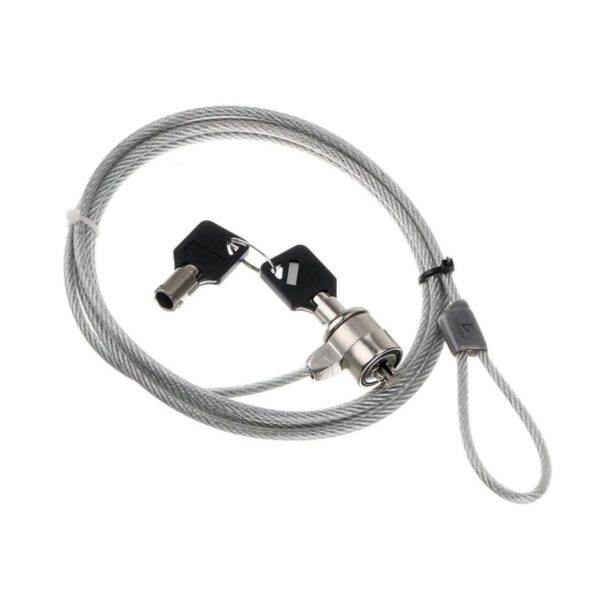 Candado de Seguridad Para Laptop Cable de Acero Inoxidable 1 mt