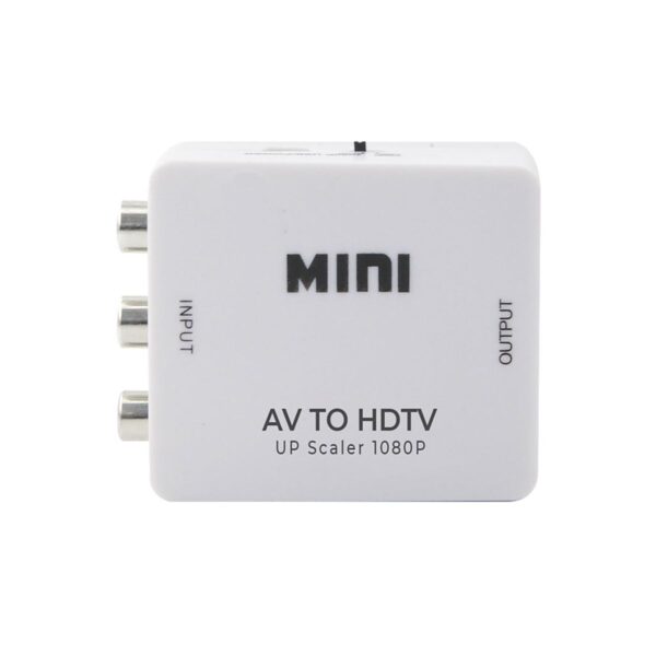 Adaptador Convertidor de Audio y Video RCA a HDMI 1080p